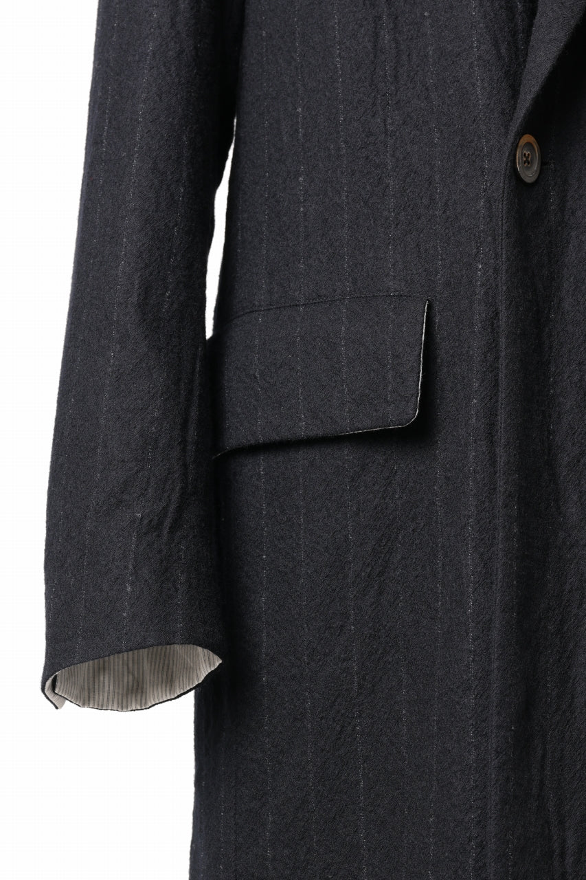 forme d'expression Double Breasted Long Coat (Black) - Image 10