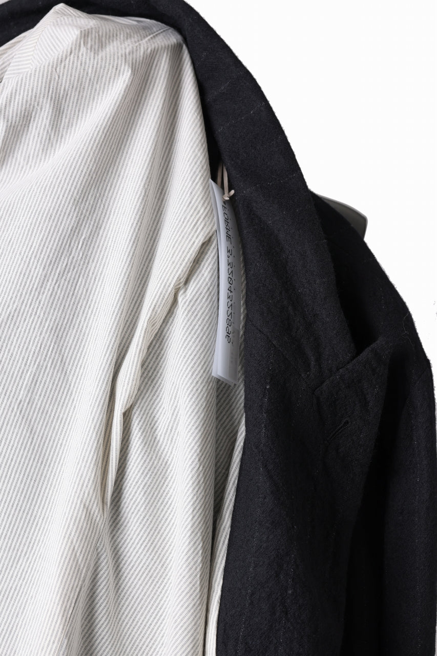 forme d'expression Double Breasted Long Coat (Black) - Image 18