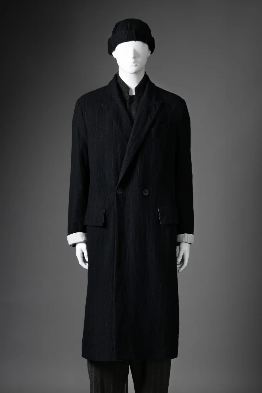 forme d'expression Double Breasted Long Coat (Black) - Image 19