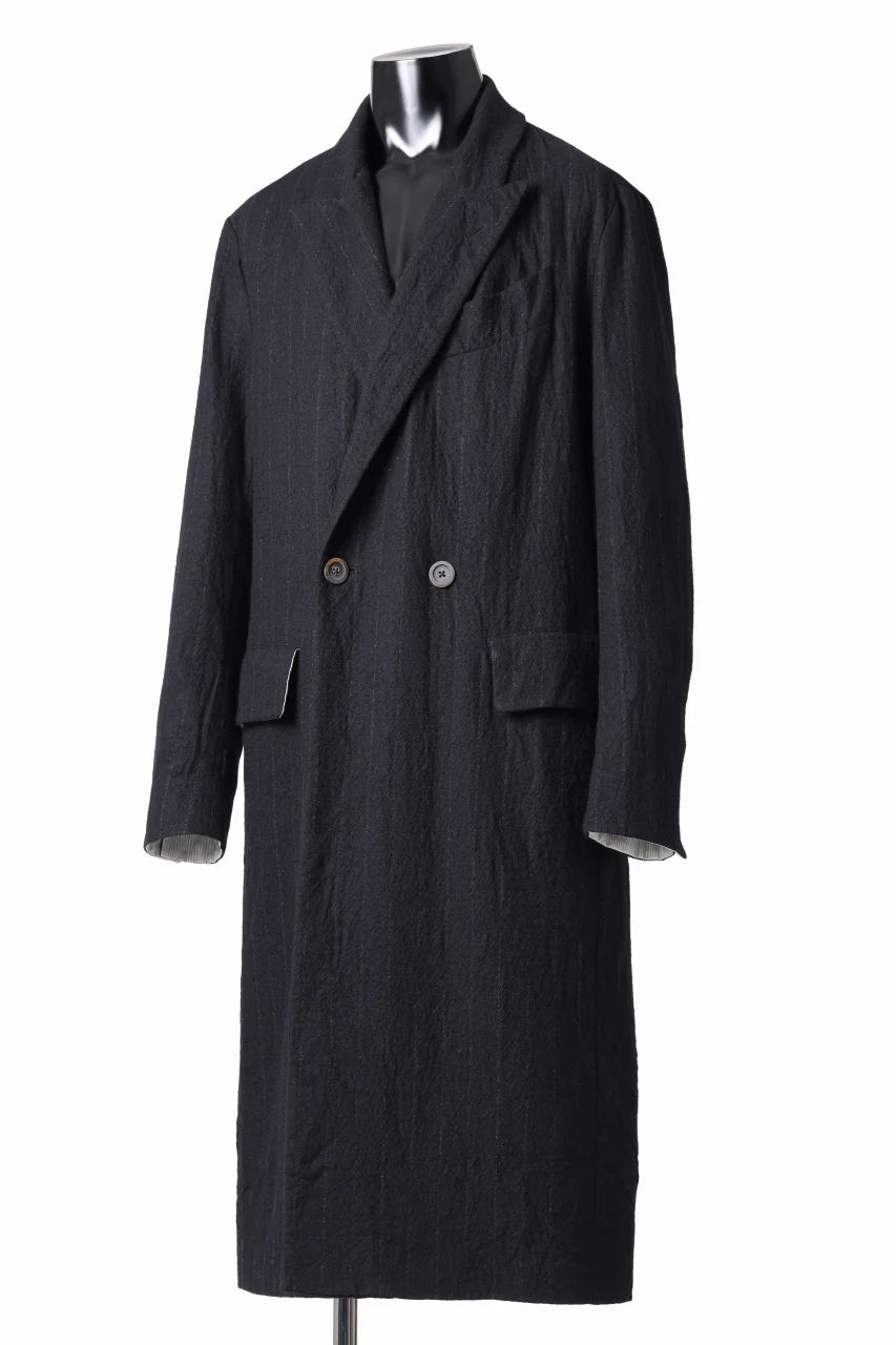 forme d'expression Double Breasted Long Coat (Black) - Image 2