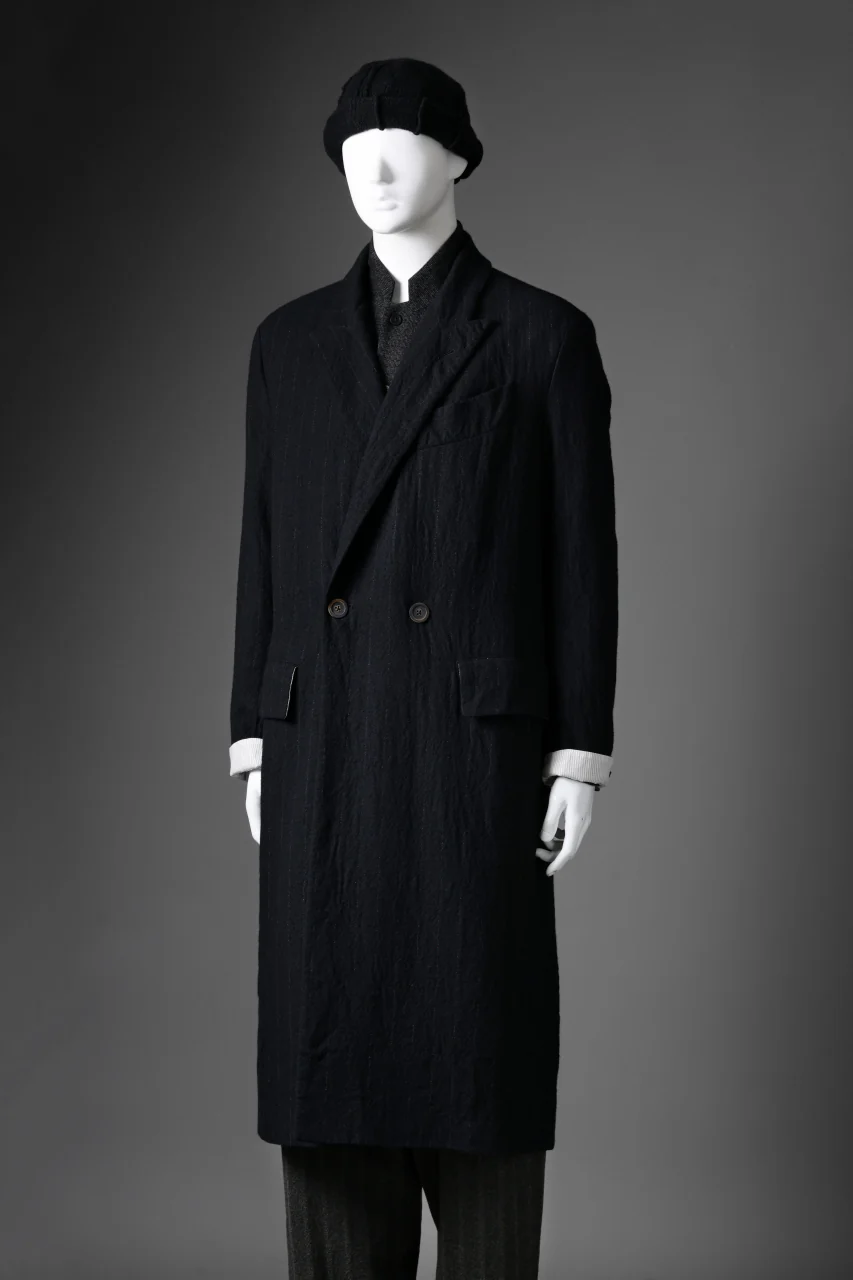 forme d'expression Double Breasted Long Coat (Black) - Image 20