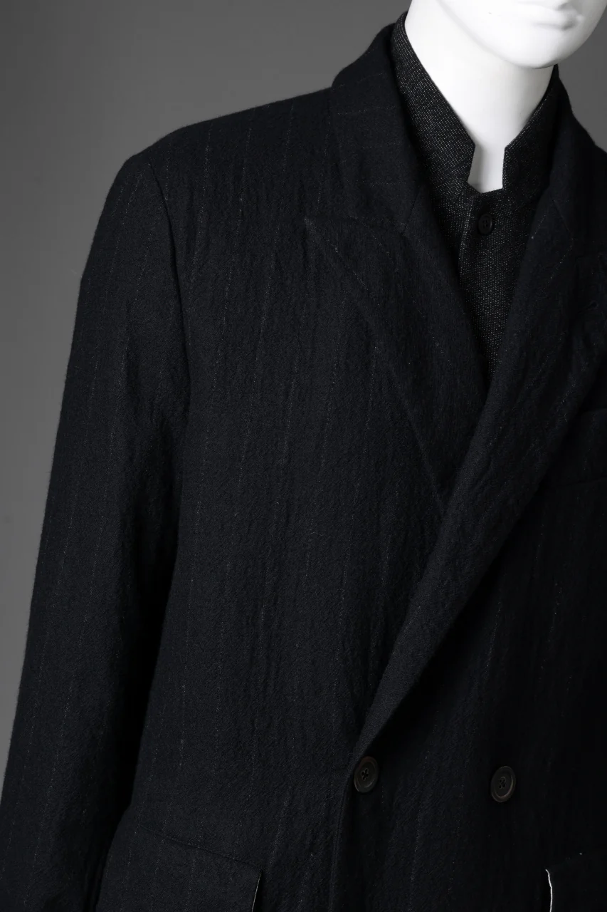 forme d'expression Double Breasted Long Coat (Black) - Image 27