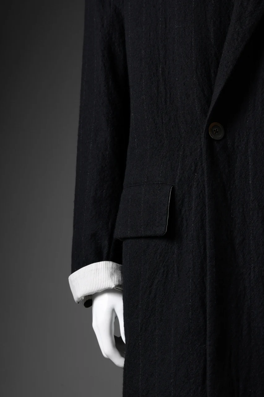 forme d'expression Double Breasted Long Coat (Black) - Image 28
