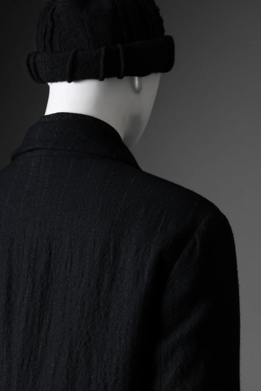 forme d'expression Double Breasted Long Coat (Black) - Image 38