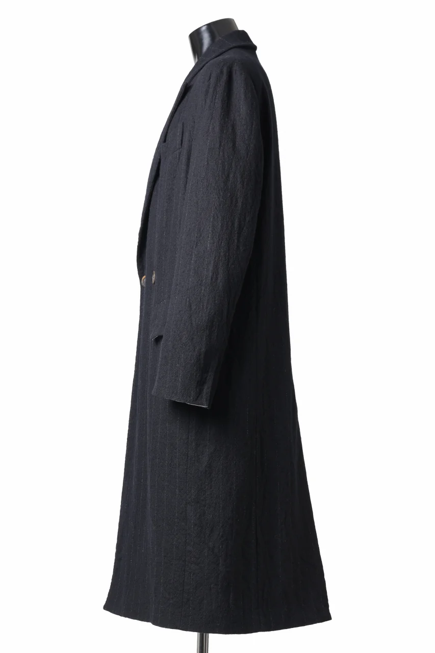 forme d'expression Double Breasted Long Coat (Black) - Image 4