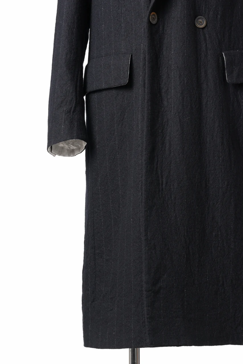 forme d'expression Double Breasted Long Coat (Black) - Image 8