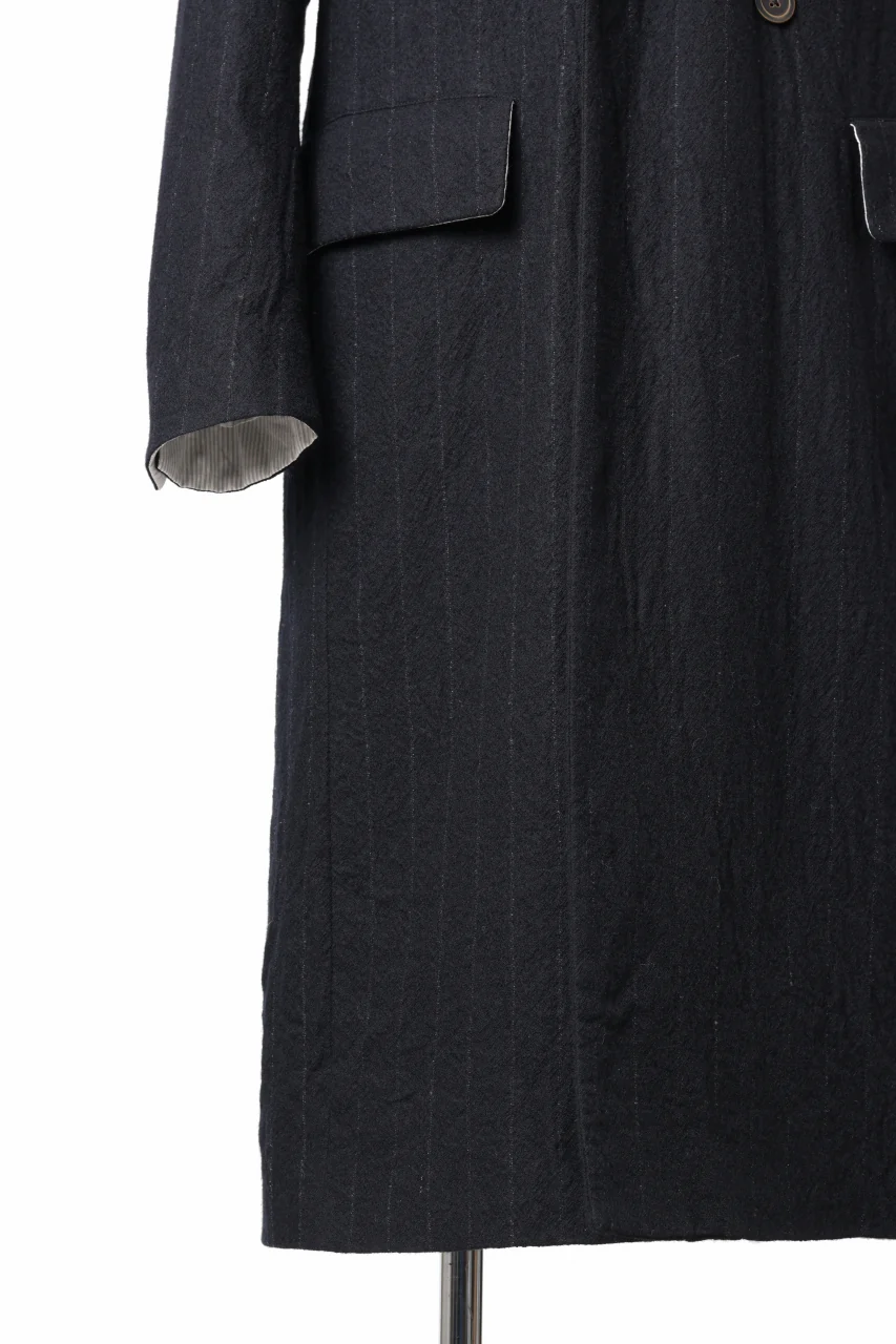 forme d'expression Double Breasted Long Coat (Black) - Image 9