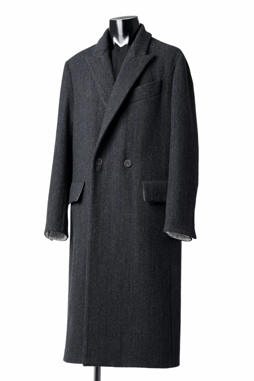 forme d'expression Double Breasted Long Coat (Dark) - Image 2