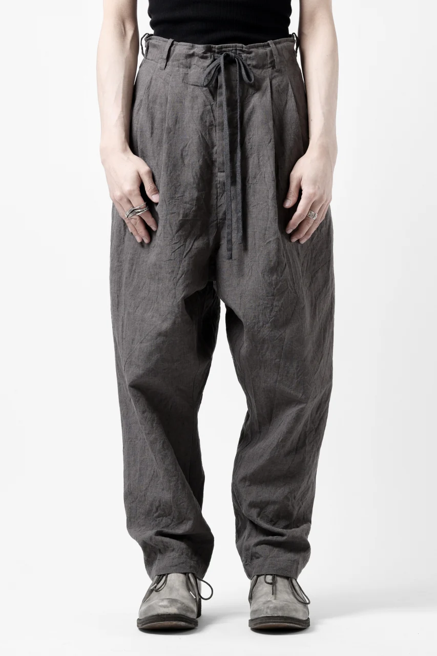 forme d'expression exclusive 2Tucked Sarrouel Pants (Grey) - Image 2