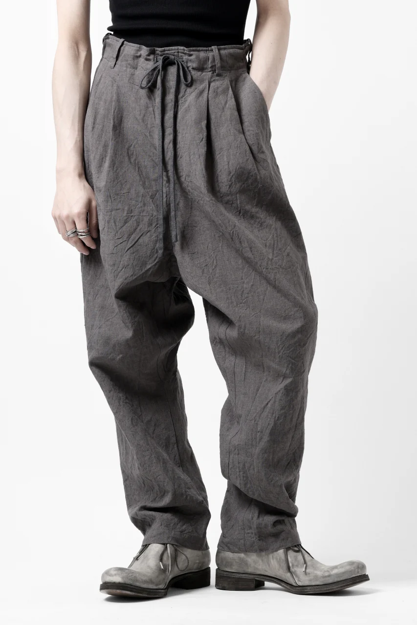 forme d'expression exclusive 2Tucked Sarrouel Pants (Grey) - Image 3