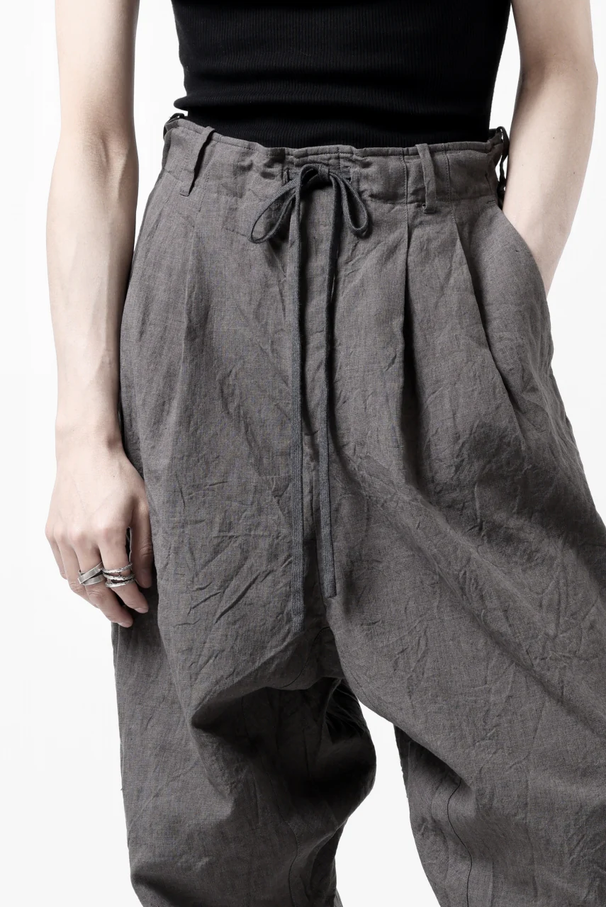 forme d'expression exclusive 2Tucked Sarrouel Pants (Grey) - Image 35