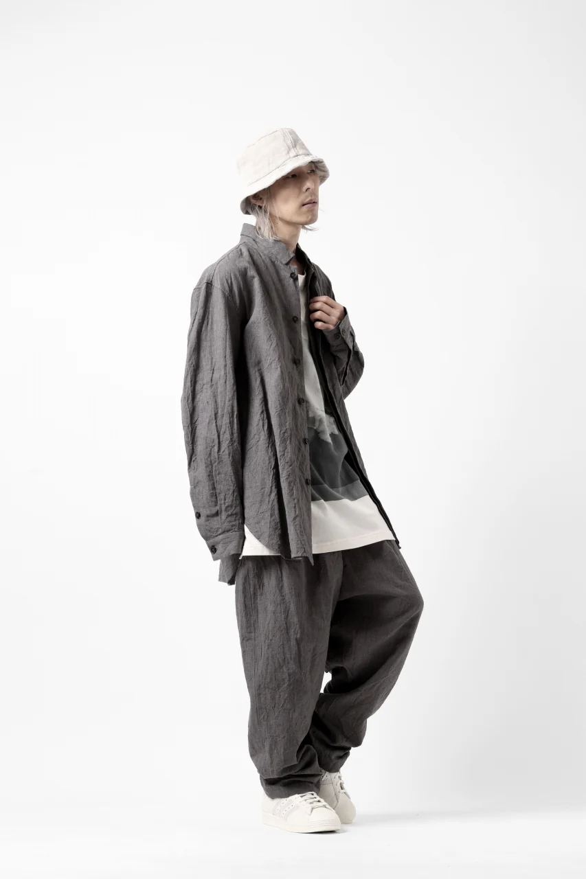 forme d'expression exclusive 2Tucked Sarrouel Pants (Grey) - Image 39