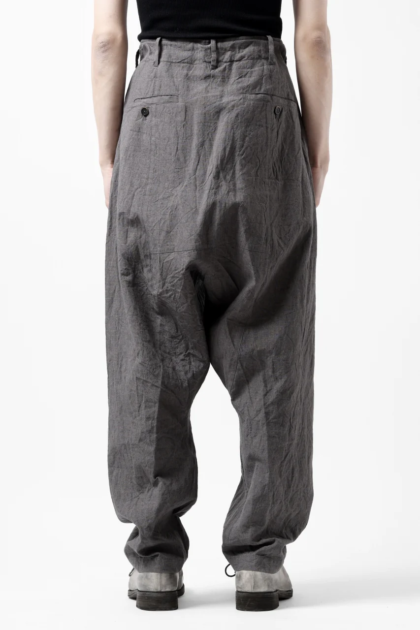 forme d'expression exclusive 2Tucked Sarrouel Pants (Grey) - Image 4