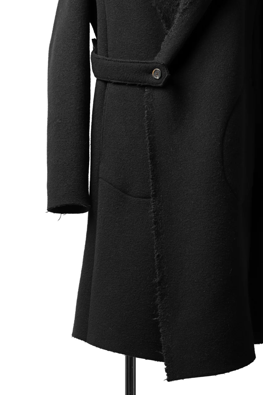 forme d'expression exclusive Hooded Robe Coat (Black) - Image 11