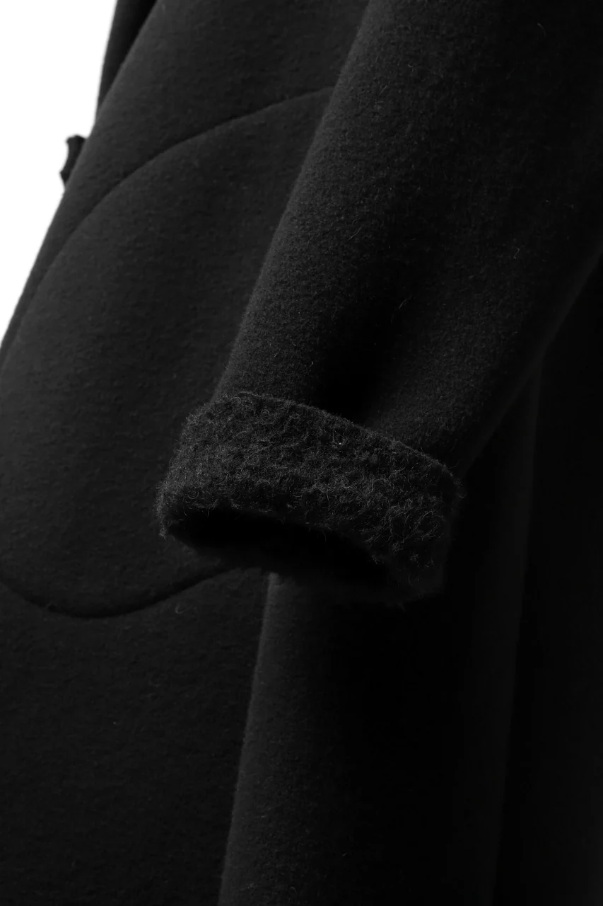 forme d'expression exclusive Hooded Robe Coat (Black) - Image 14