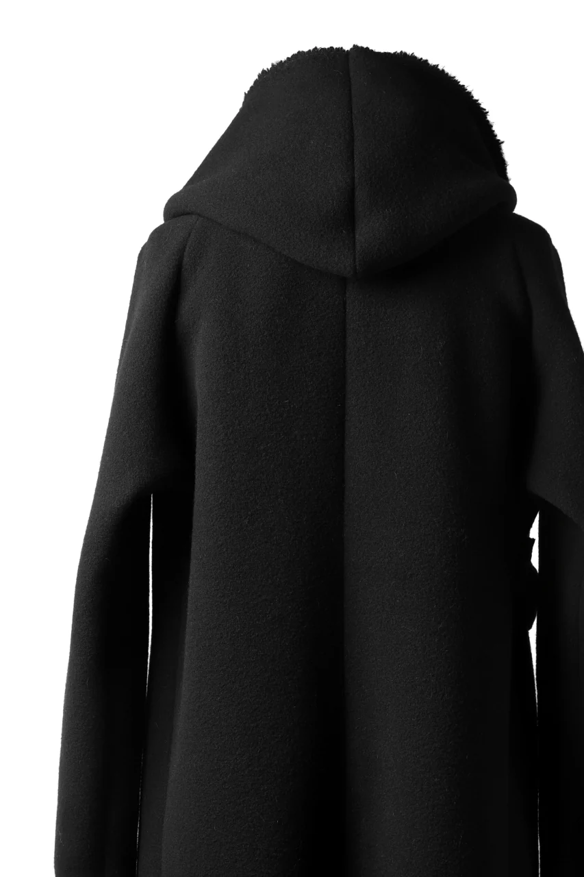 forme d'expression exclusive Hooded Robe Coat (Black) - Image 15