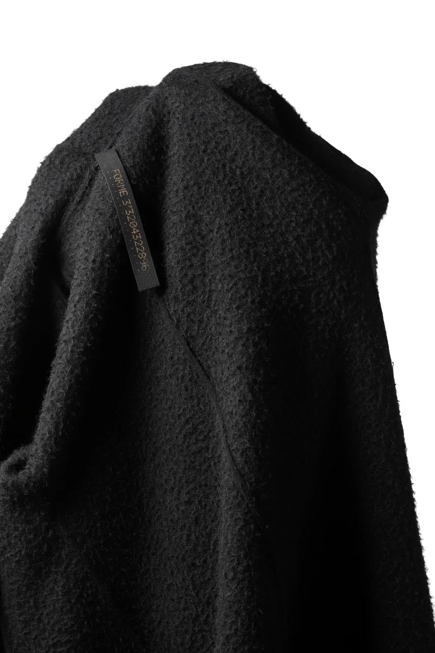 forme d'expression exclusive Hooded Robe Coat (Black) - Image 18