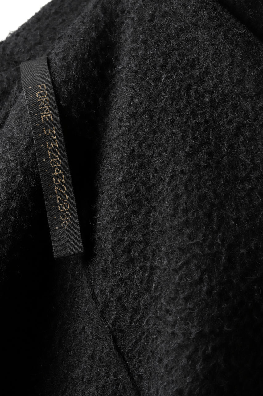 forme d'expression exclusive Hooded Robe Coat (Black) - Image 19