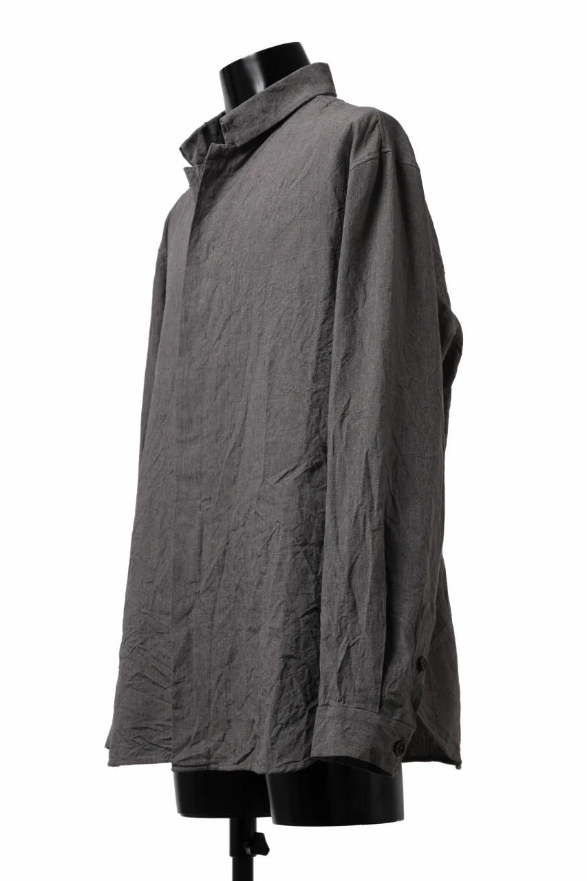 forme d'expression exclusive Relaxed Outer Shirt (Grey) - Image 10