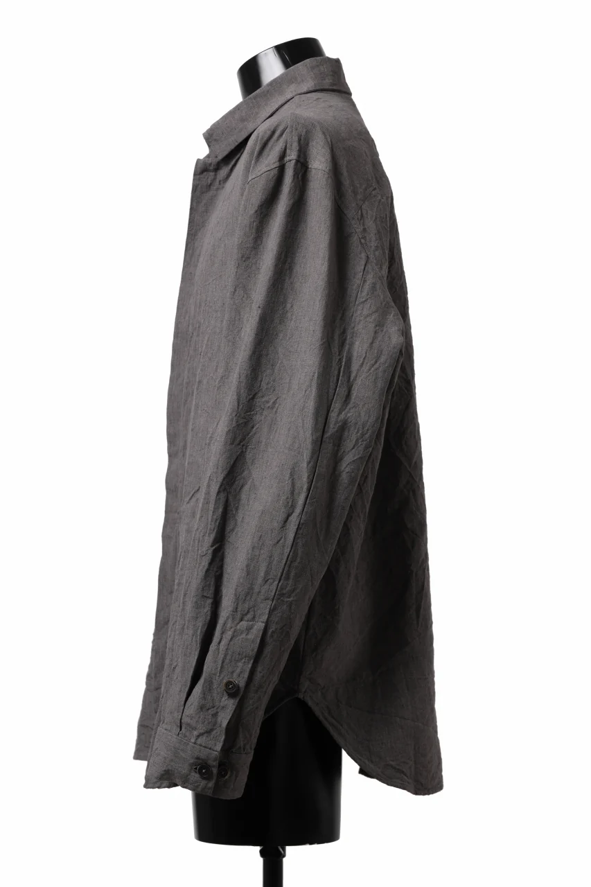 forme d'expression exclusive Relaxed Outer Shirt (Grey) - Image 11
