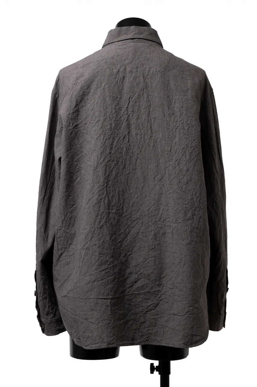 forme d'expression exclusive Relaxed Outer Shirt (Grey) - Image 12
