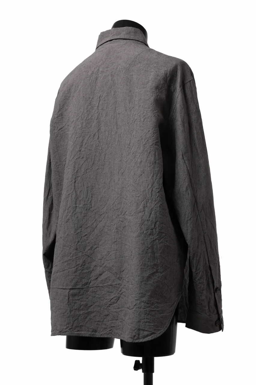 forme d'expression exclusive Relaxed Outer Shirt (Grey) - Image 13