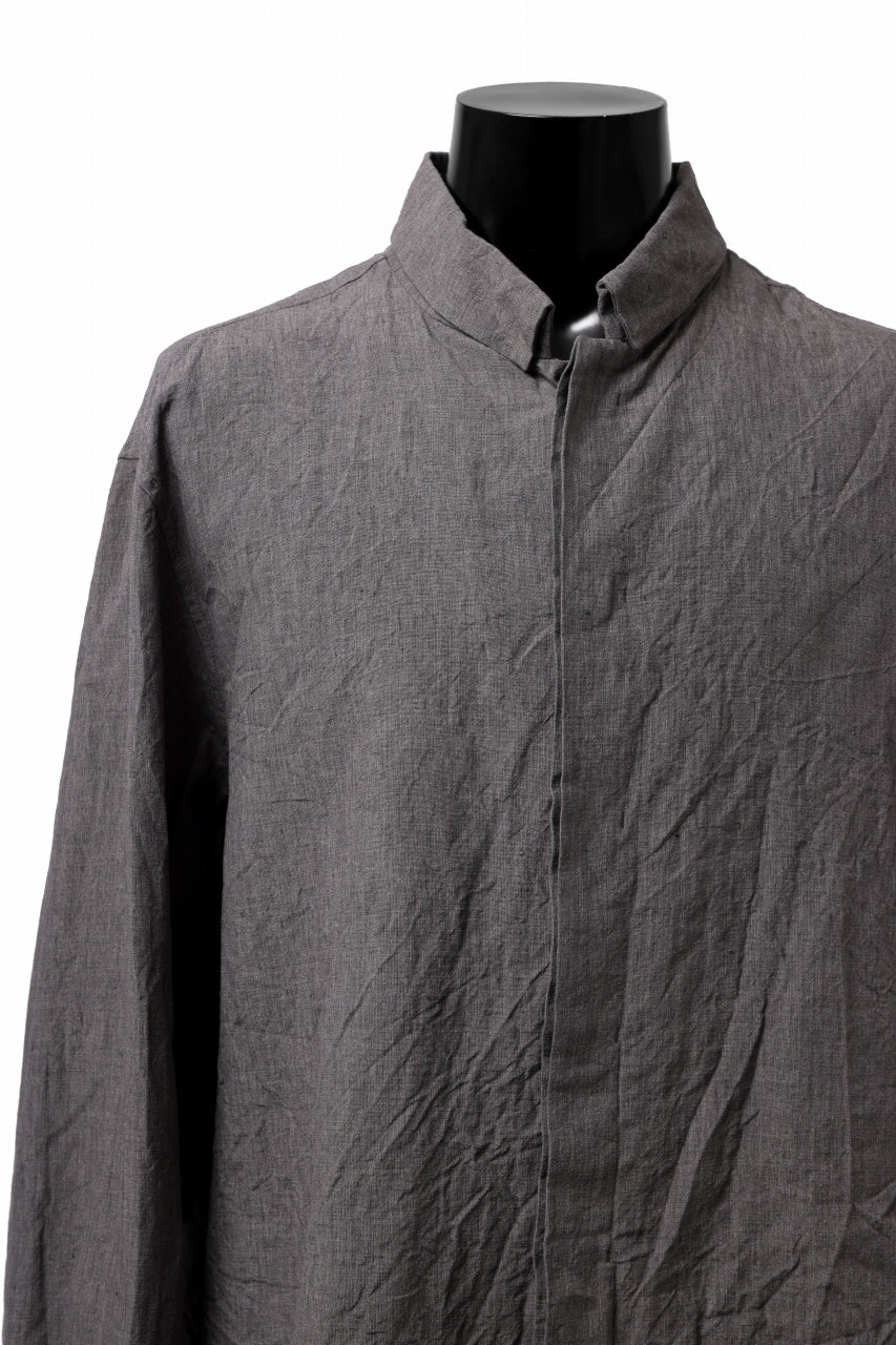 forme d'expression exclusive Relaxed Outer Shirt (Grey) - Image 16