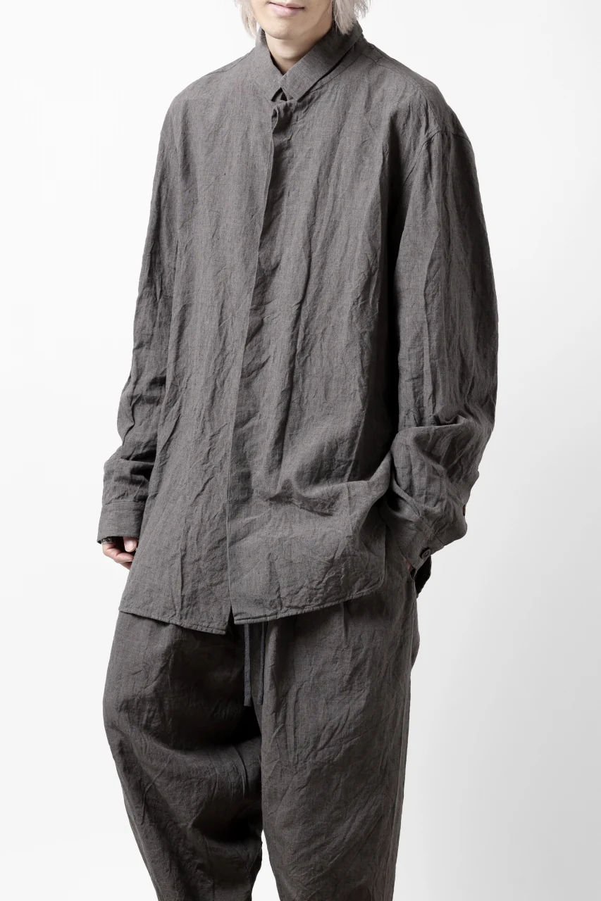forme d'expression exclusive Relaxed Outer Shirt (Grey) - Image 3