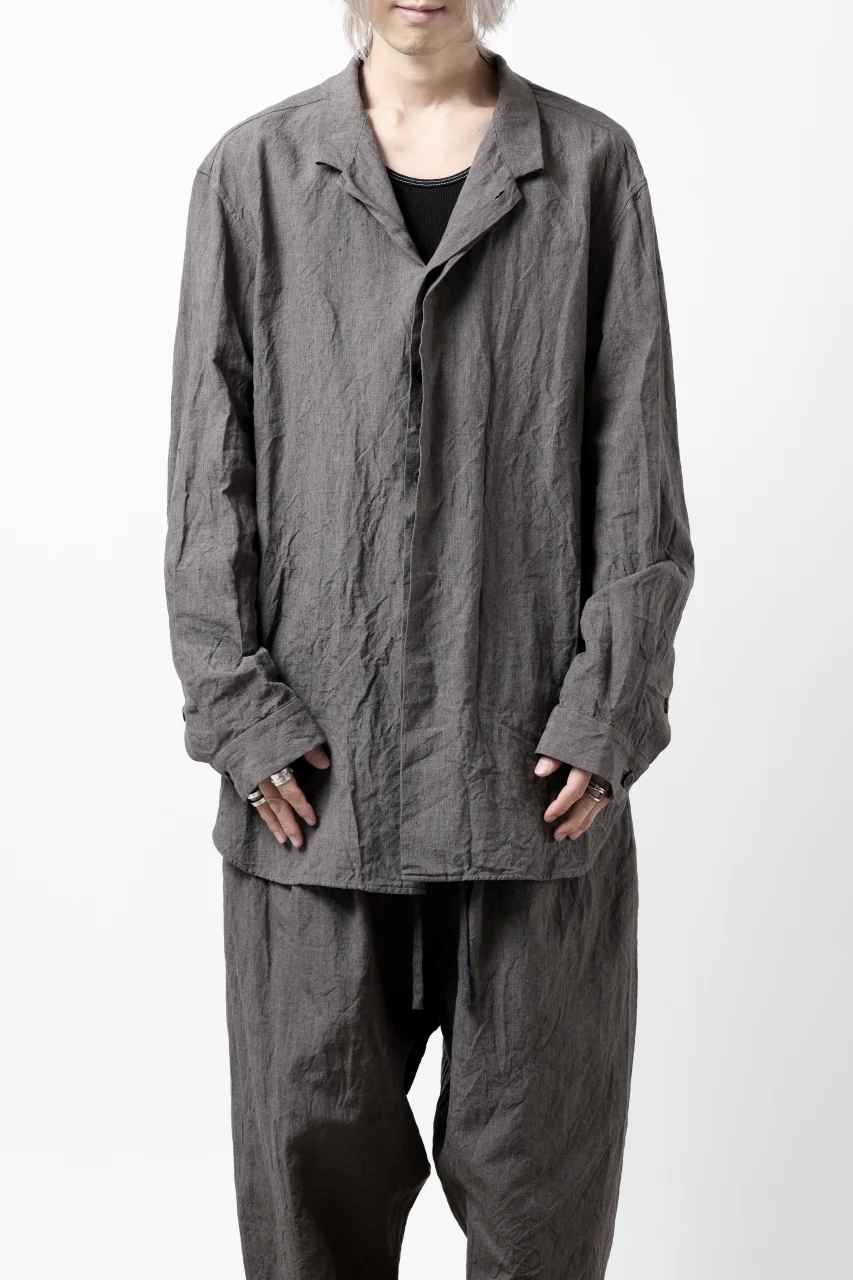 forme d'expression exclusive Relaxed Outer Shirt (Grey) - Image 34