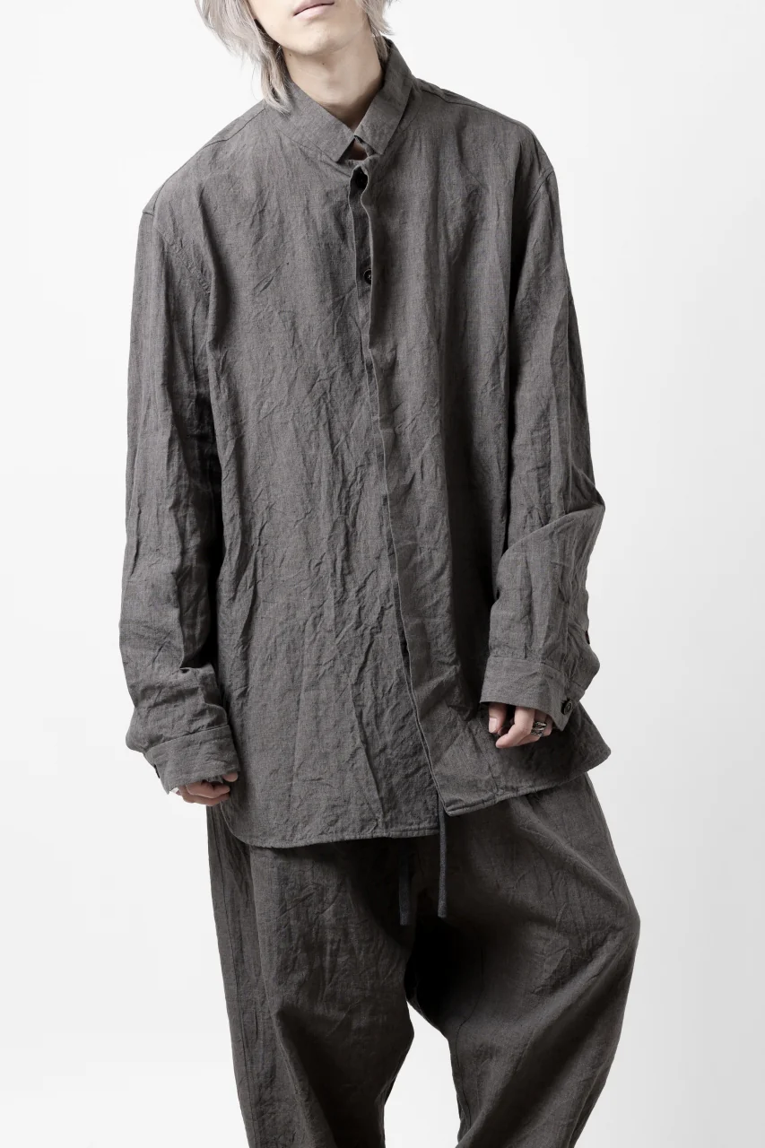 forme d'expression exclusive Relaxed Outer Shirt (Grey) - Image 4