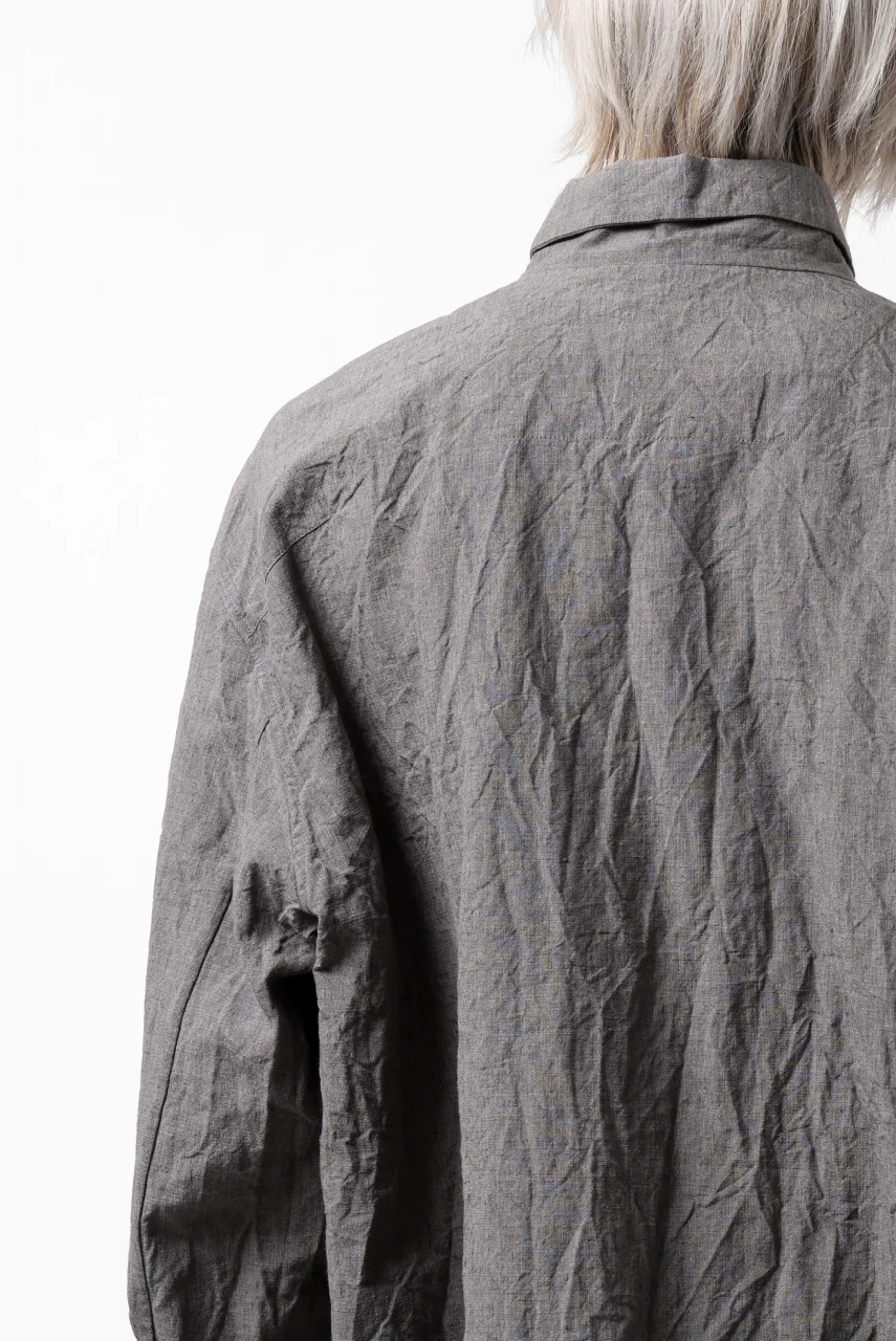 forme d'expression exclusive Relaxed Outer Shirt (Grey) - Image 47