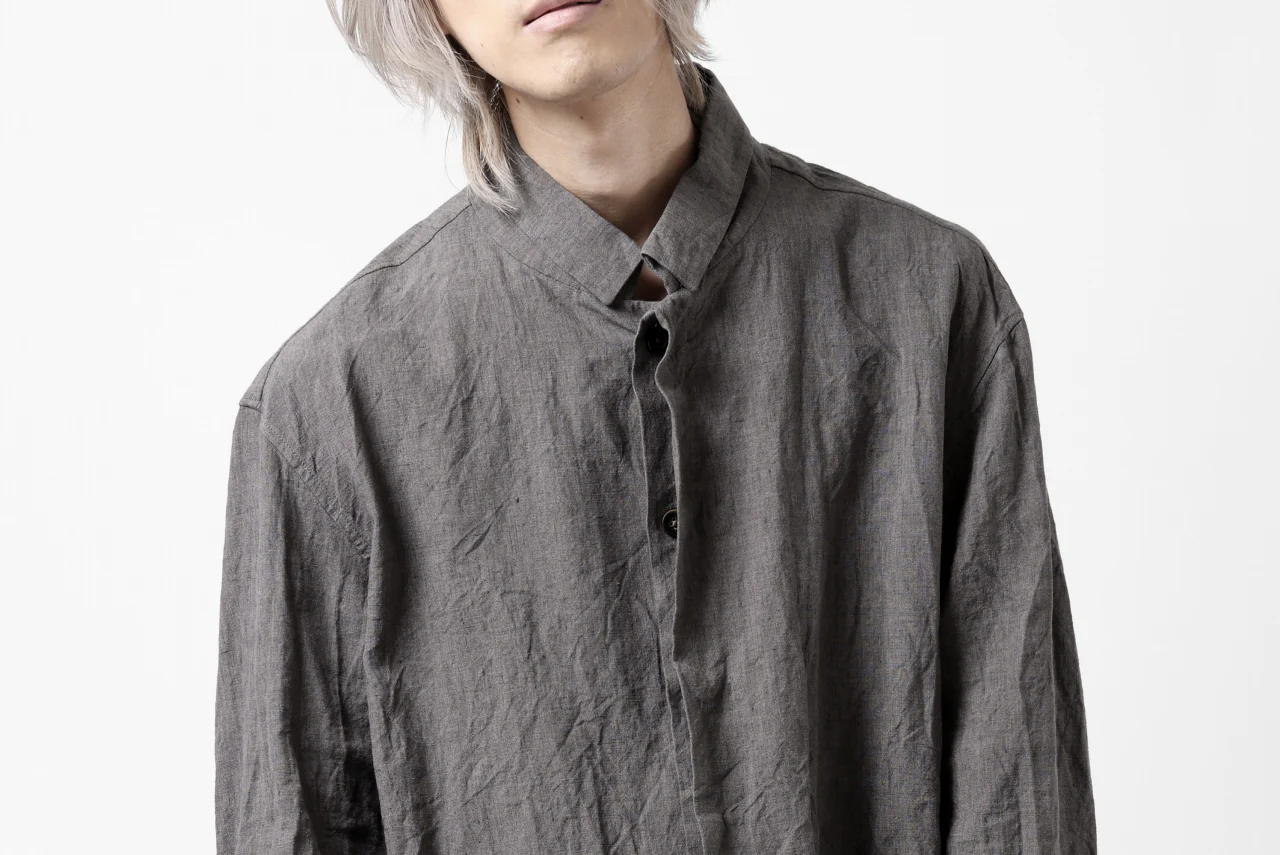 forme d'expression exclusive Relaxed Outer Shirt (Grey) - Image 48
