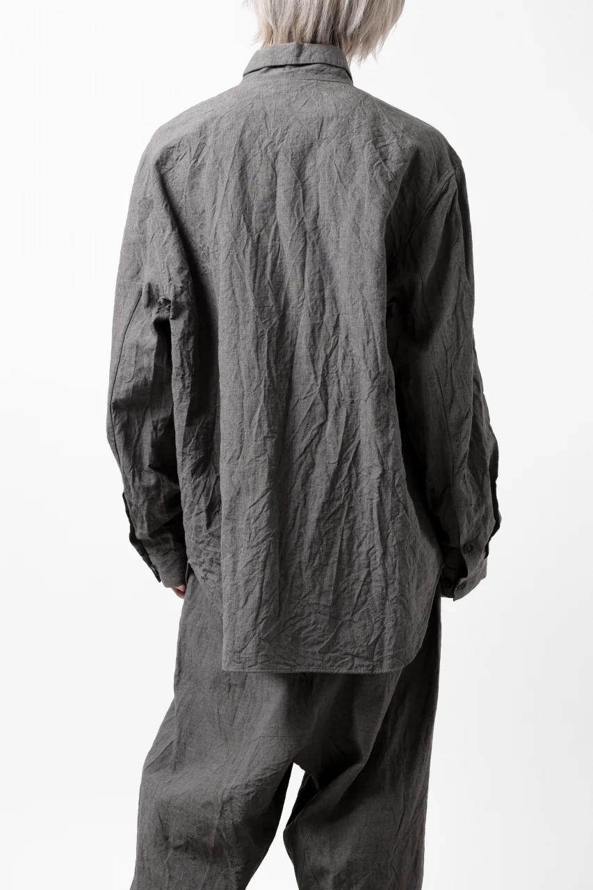forme d'expression exclusive Relaxed Outer Shirt (Grey) - Image 5