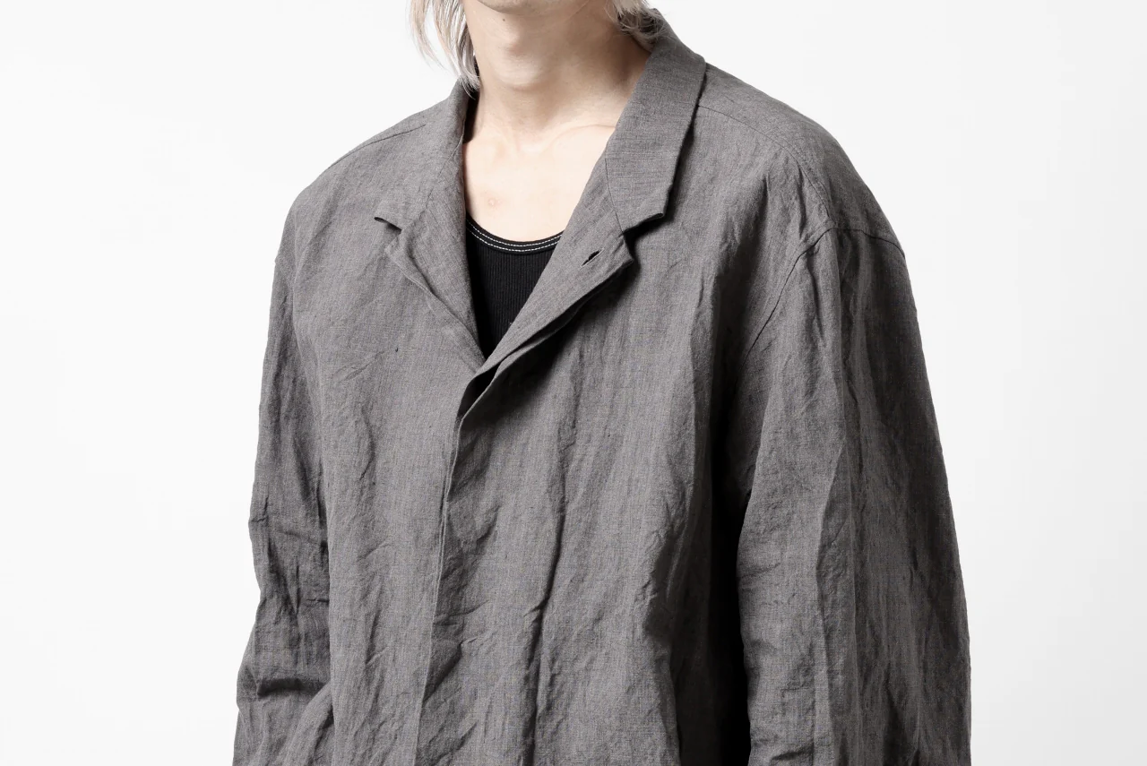 forme d'expression exclusive Relaxed Outer Shirt (Grey) - Image 50