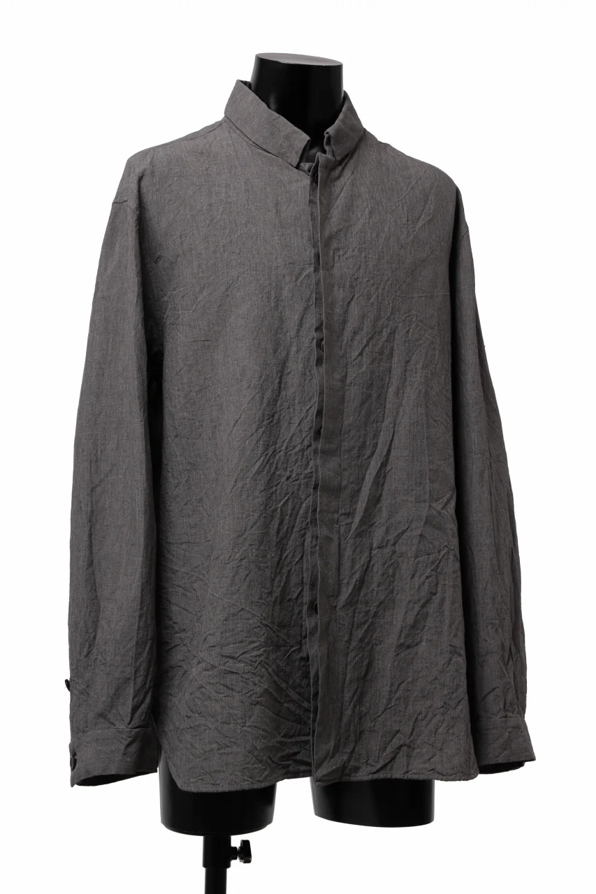 forme d'expression exclusive Relaxed Outer Shirt (Grey) - Image 7