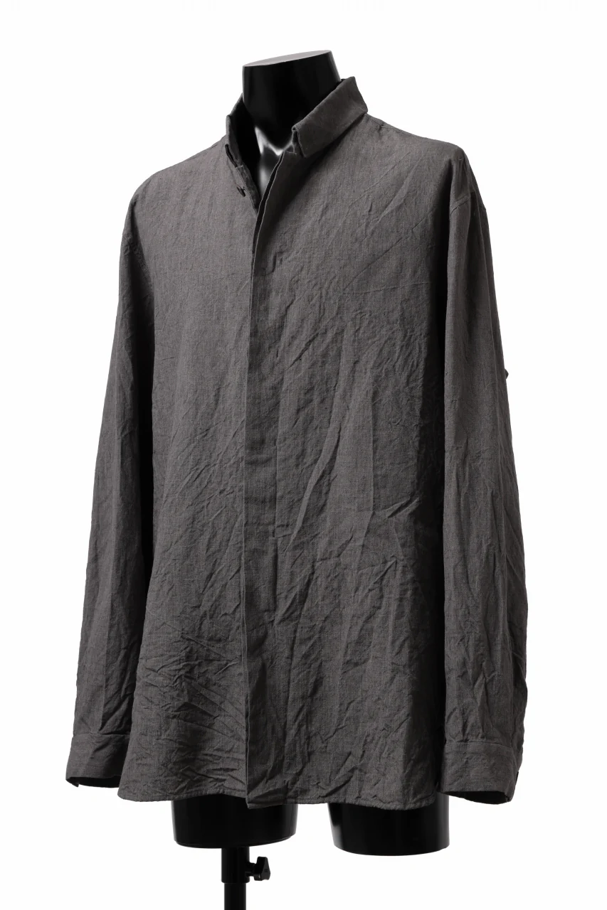 forme d'expression exclusive Relaxed Outer Shirt (Grey) - Image 9