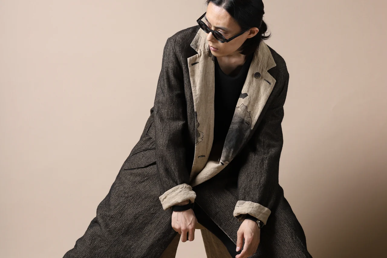 forme d'expression exclusive Reversible Duster Coat (Wood) - Image 42