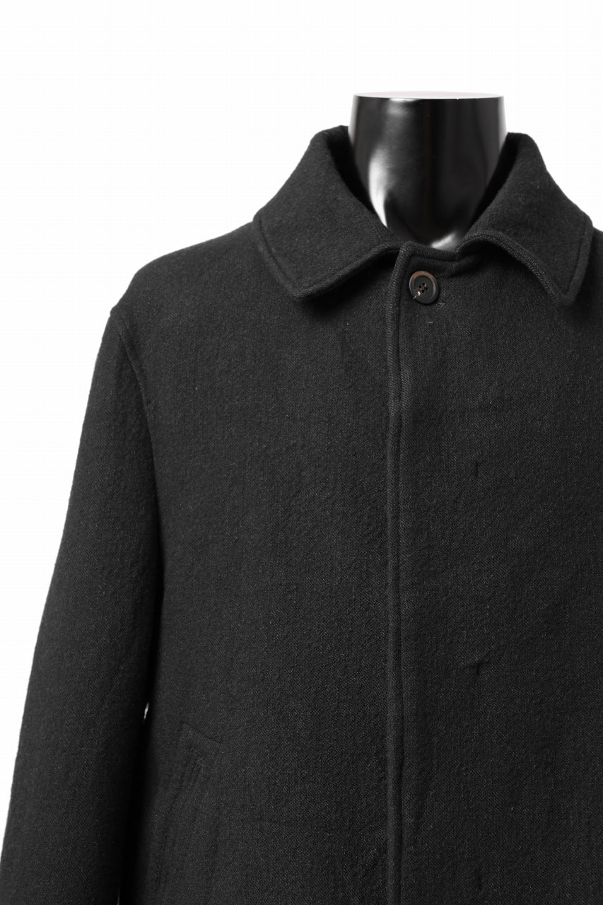 forme d'expression Hidden Plaquette Caban Short Coat (Black) - Image 16