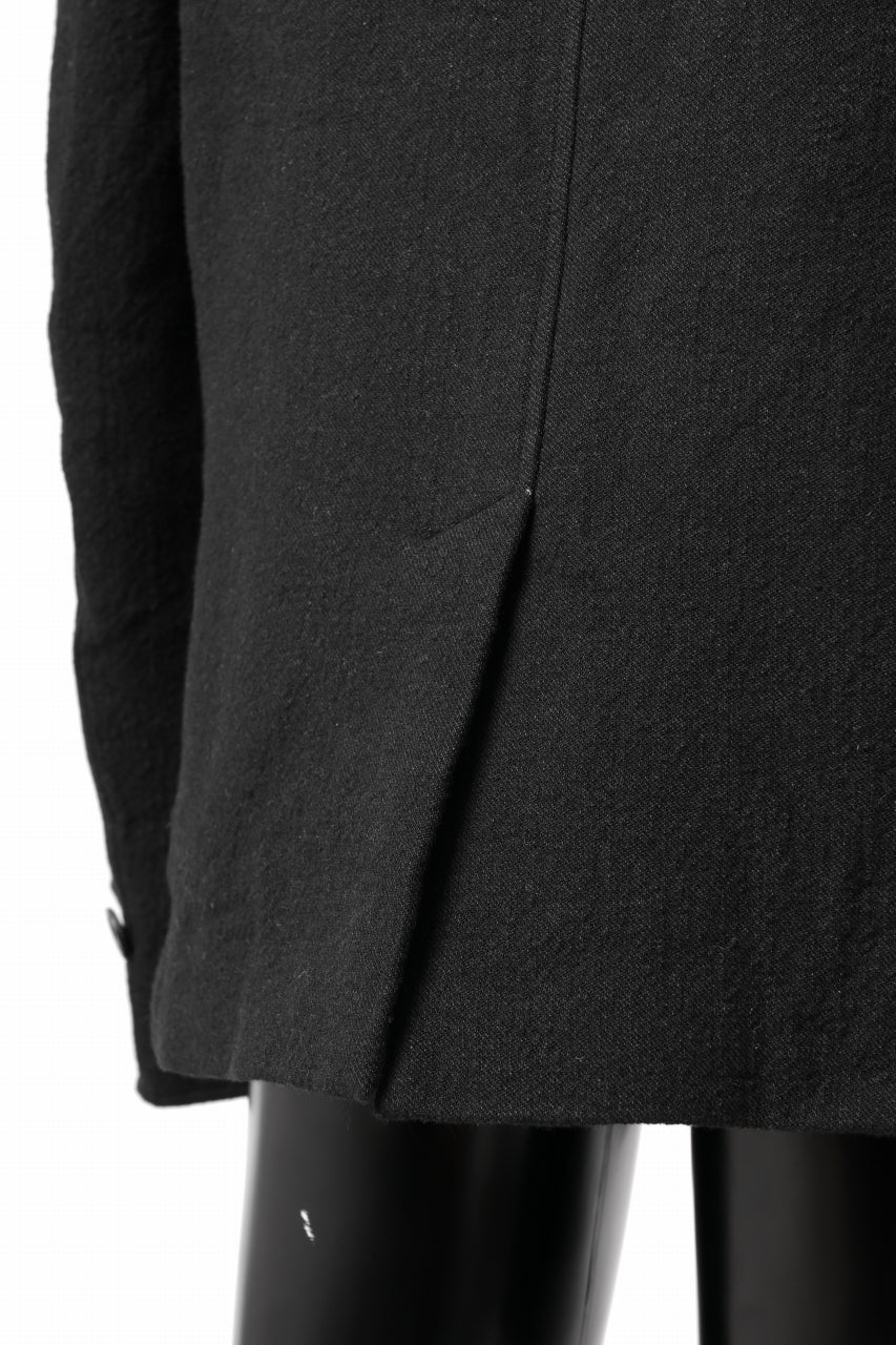 forme d'expression Hidden Plaquette Caban Short Coat (Black) - Image 27