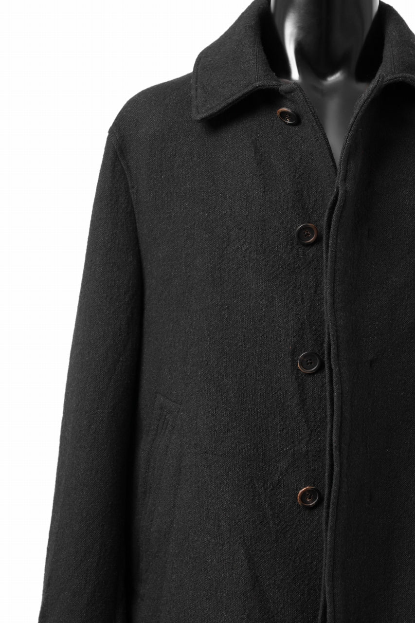 forme d'expression Hidden Plaquette Caban Short Coat (Black) - Image 28