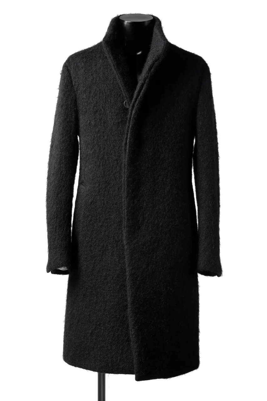 forme d'expression High Neck Warm Coat (Black)