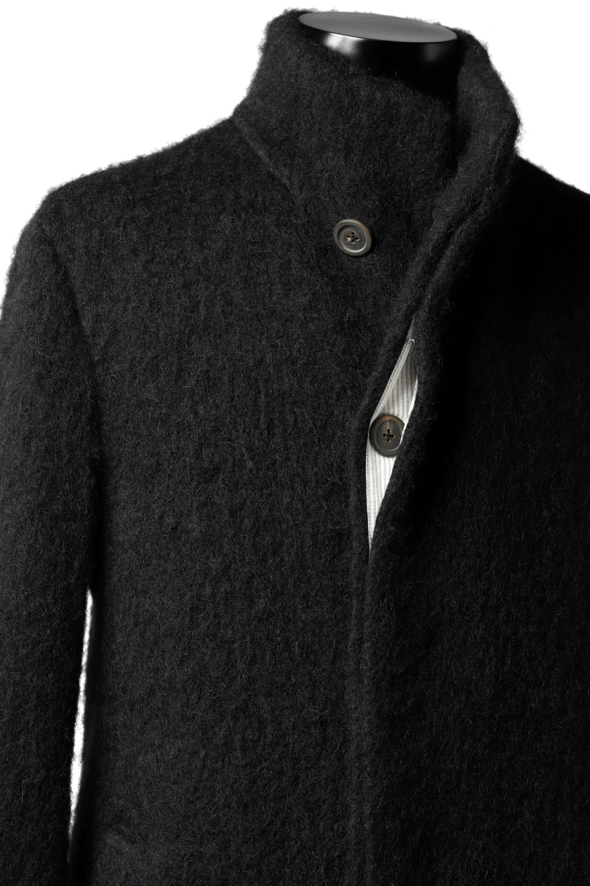 forme d'expression High Neck Warm Coat (Black) - Image 14