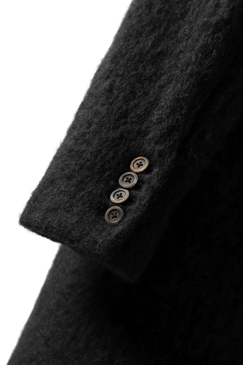 forme d'expression High Neck Warm Coat (Black) - Image 16