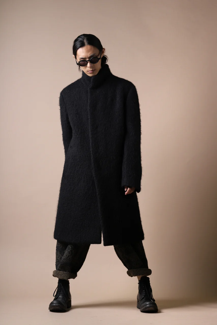forme d'expression High Neck Warm Coat (Black) - Image 21