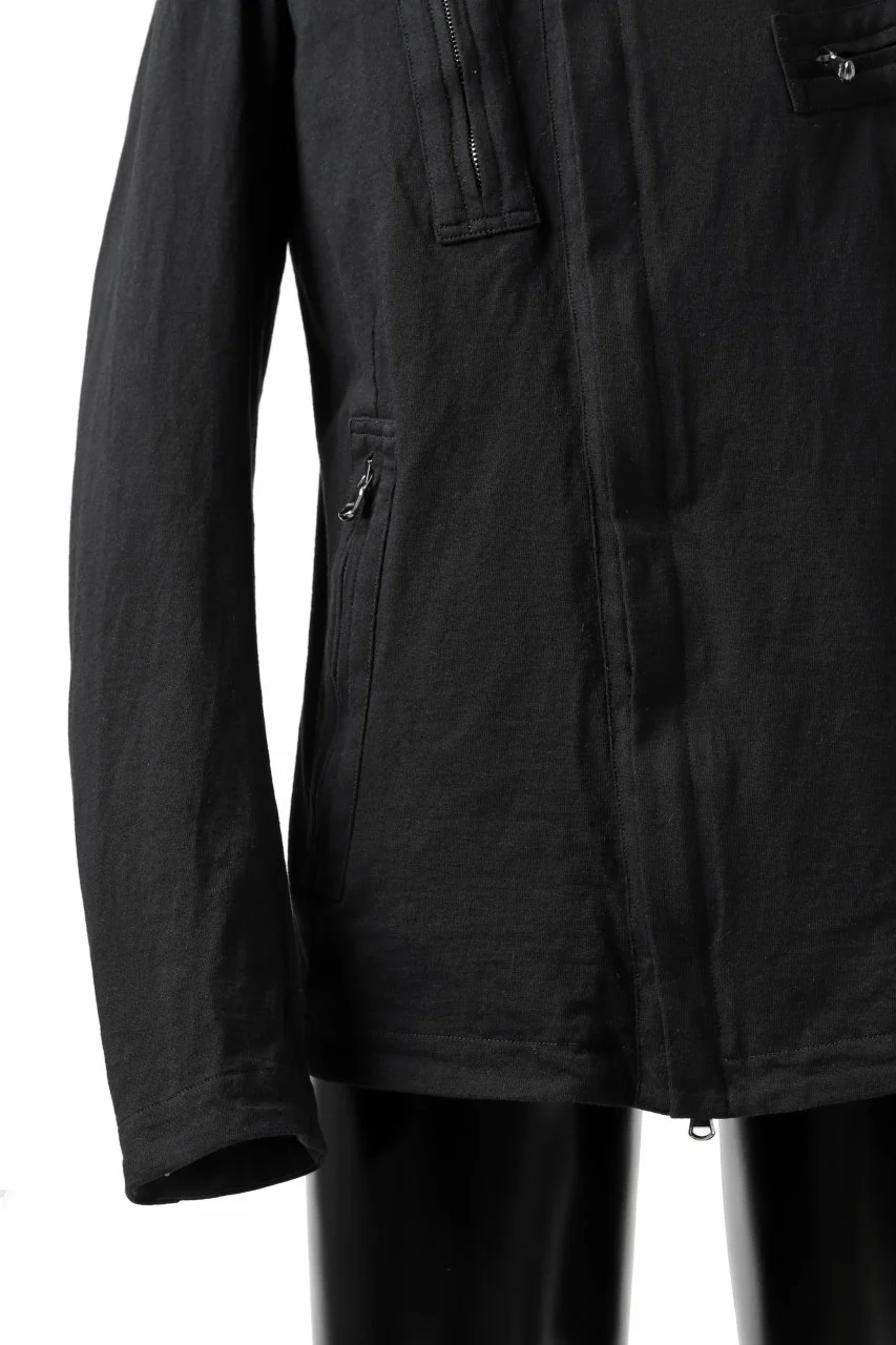 forme d'expression Hooded Biker Jacket (Black) - Image 10
