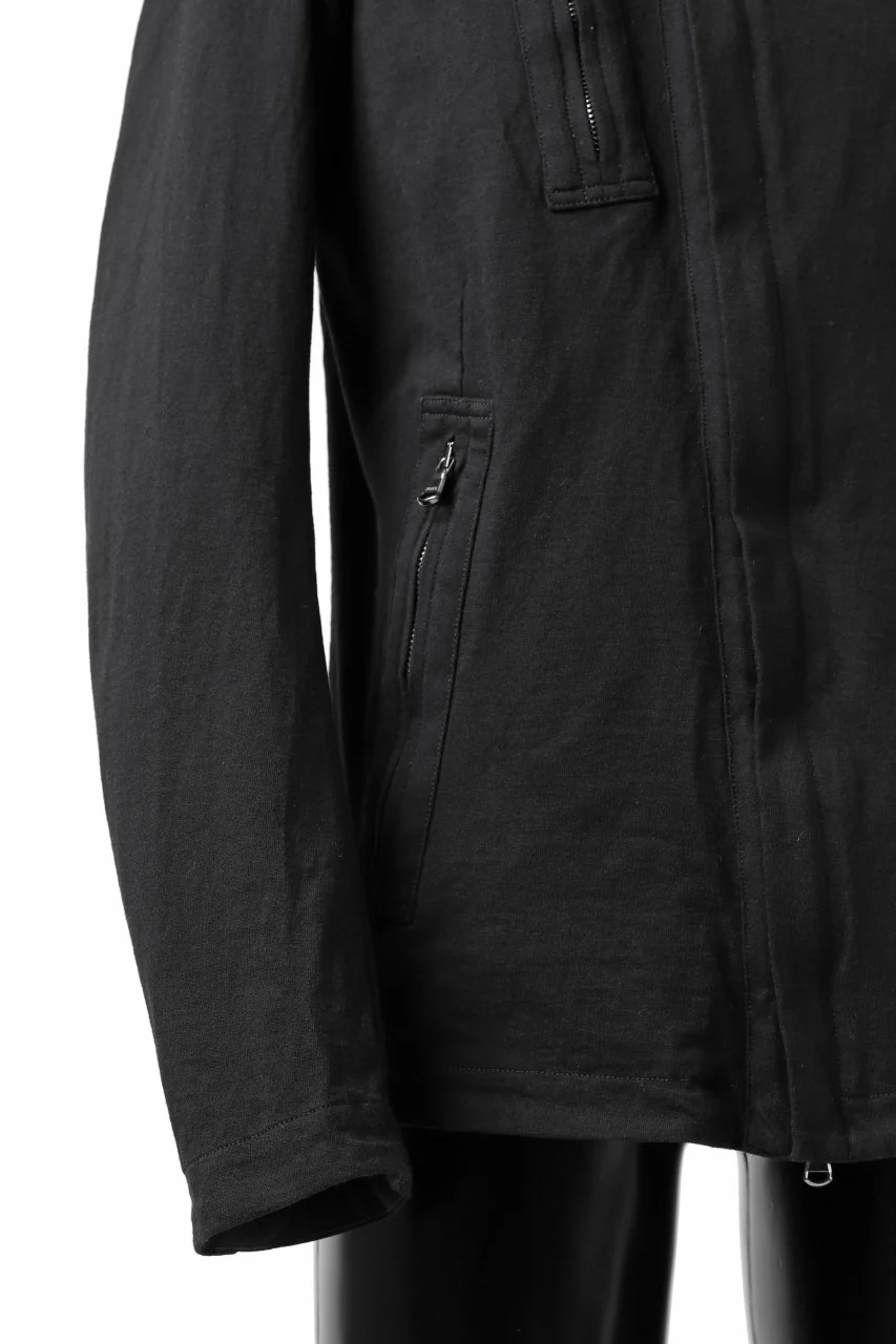 forme d'expression Hooded Biker Jacket (Black) - Image 11