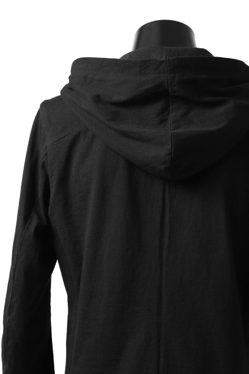 forme d'expression Hooded Biker Jacket (Black) - Image 17