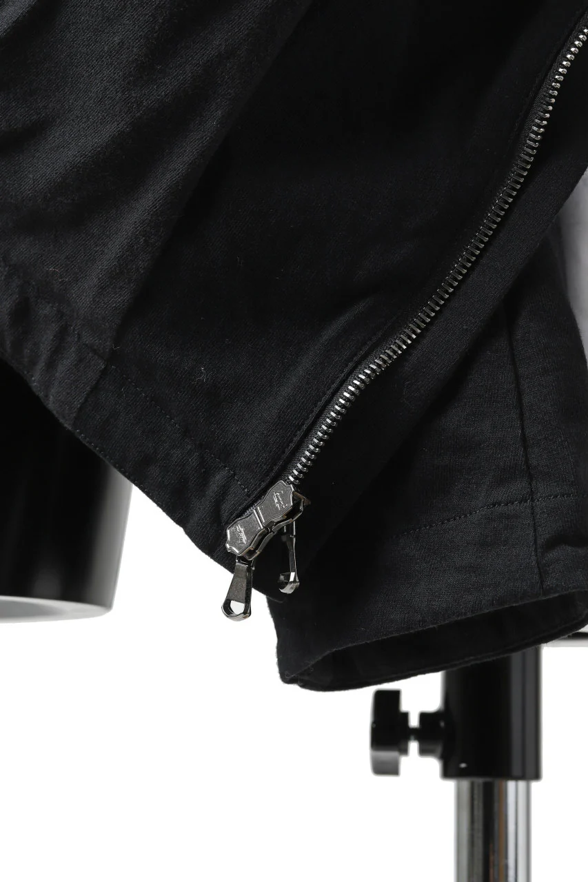forme d'expression Hooded Biker Jacket (Black) - Image 22