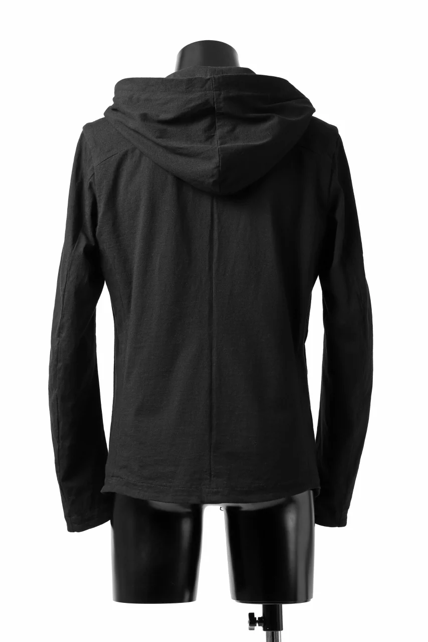 forme d'expression Hooded Biker Jacket (Black) - Image 5