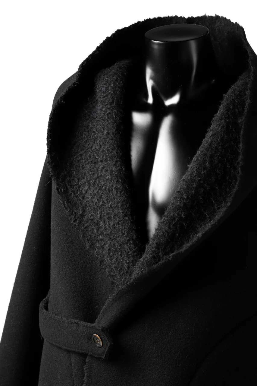 forme d'expression Hooded Cardigan Jacket (Black) - Image 10